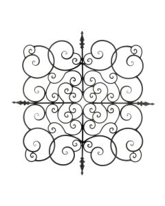 SQUARE FLEUR-DE-LIS WALL PLAQUE