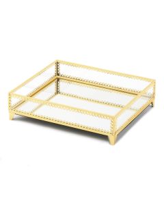 GOLD MOTIF JEWELRY TRAY